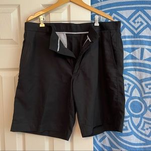 Black golf shorts